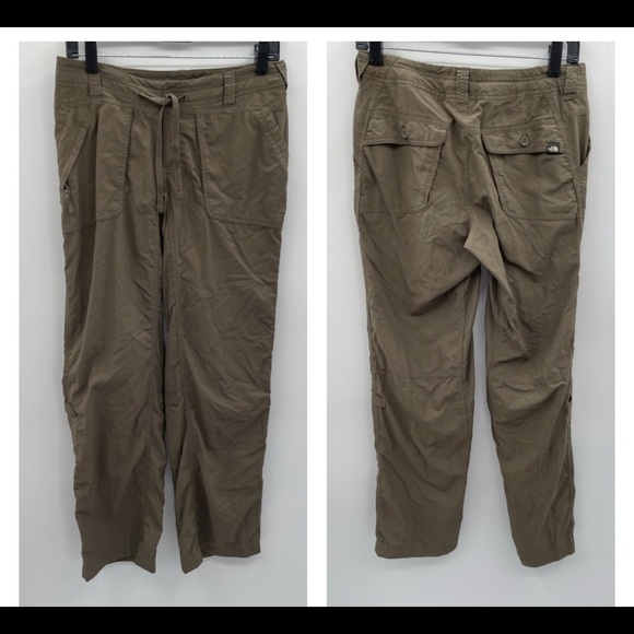 THE NORTH FACE Gorpcore Tan convertible Nylon woman's hiking plant.  2 - Picture 1 of 11